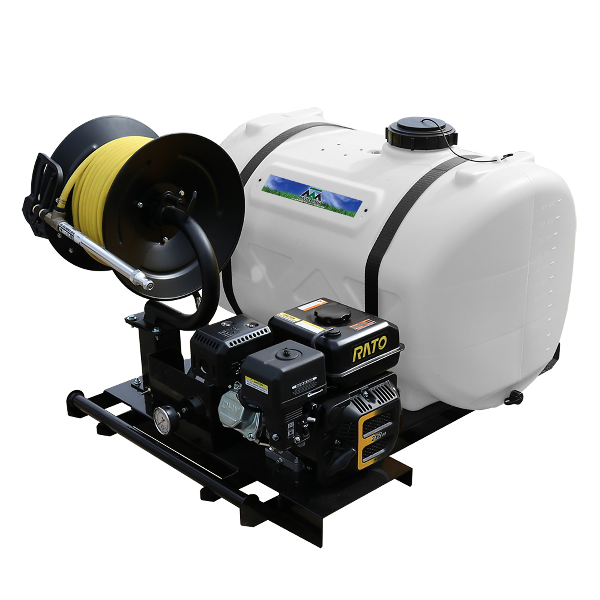 Master Mfg Skid Spot Sprayer, 60 Gal, 7 GPM, 150 PSI, Model# UN5-P7-060F-MM